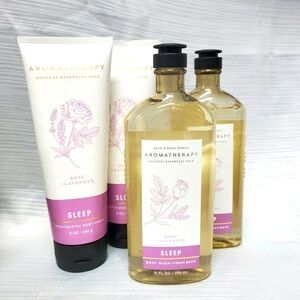 Rose + Lavender Aromatherapy Sleep Body Care Bundle